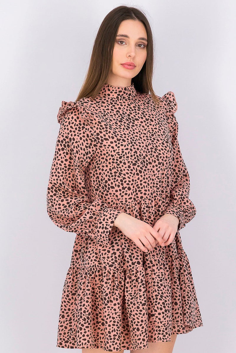 Missguided Women Animal Print Mini Casual Dress, Multicolor - Image 2